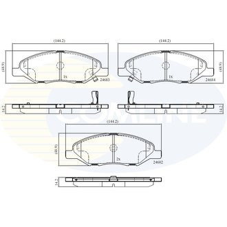 CBP36044 Comline CBP36044 Comline - Тормозные колодки до дисків