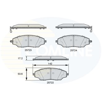 CBP36083 Comline CBP36083 Comline - Тормозные колодки до дисків