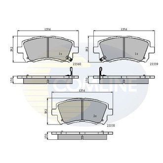 CBP3722 Comline CBP3722 Comline - Тормозные колодки до дисків