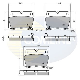 CBP3775 Comline CBP3775 Comline - Тормозные колодки до дисків