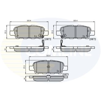 CBP3912 Comline CBP3912 Comline - Тормозные колодки до дисків