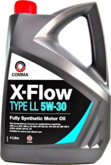 XFLL4L COMMA Масло моторное Comma X-Flow Type LL 5W-30 (4 л)