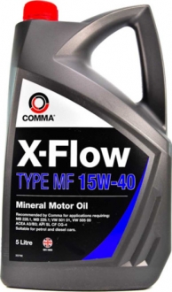 XFMF5L COMMA Масло моторное Comma X-Flow Type MF 15W-40 (5 л)