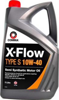 XFS5L COMMA Масло моторное Comma X-Flow Type S 10W-40 (5 л)
