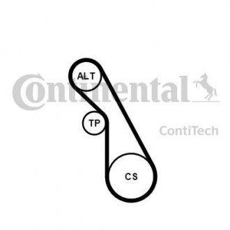 5PK940K1 Contitech Поликлиновой ременный комплект