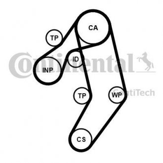 CT 939 K8 PRO Contitech Комплект ремня ГРМ