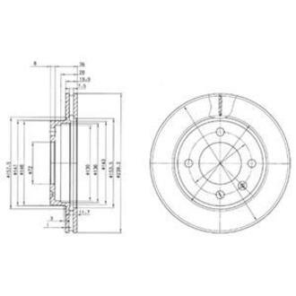 BG2273 Delphi Тормозные(тормозні) диски