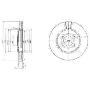 BG2347 Delphi Диск тормозной