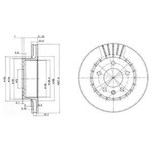 BG2384 Delphi Диск тормозной