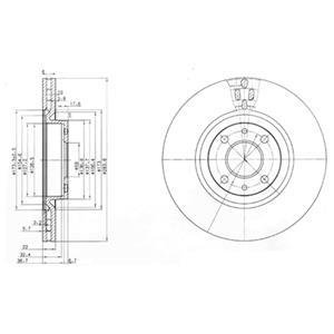 Тормозной диск Delphi BG2407