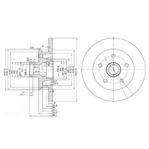 BG2468 Delphi Тормозной диск