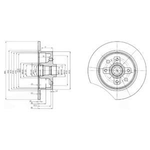 BG2571 Delphi Тормозной диск