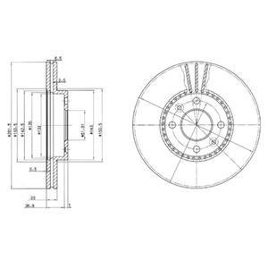 Гальмiвнi диски Delphi BG2693