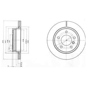 BG3041C Delphi Диск тормозной