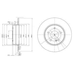 Диск гальмівний Delphi BG3239C