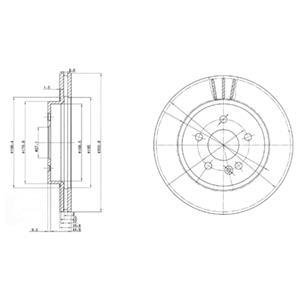 BG3397 Delphi Тормозной диск