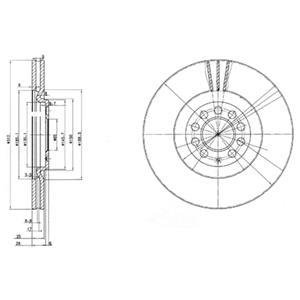 Диск гальмівний Delphi BG3528