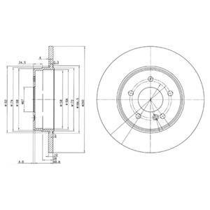 BG3602 Delphi Диск тормозной