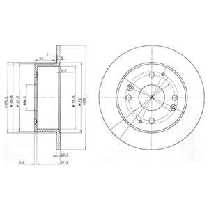 Тормозной диск Delphi BG3677