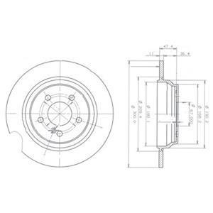 BG3725 Delphi Тормозной диск