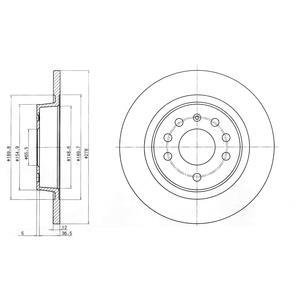 BG3731C Delphi Тормозной диск