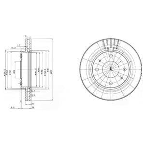 Гальмівні(тормозні) диски Delphi BG3750