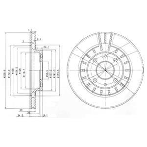 BG3806 Delphi Диск тормозной Lada 21110-21112 - 14"/15