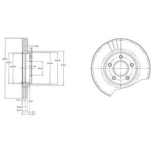 BG3826 Delphi Диск тормозной