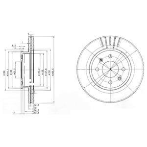 Диск гальмівний Delphi BG3934