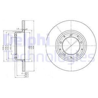 BG3982C Delphi Диск тормозной LANDROVER DEFENDER 110, DEFENDER 130