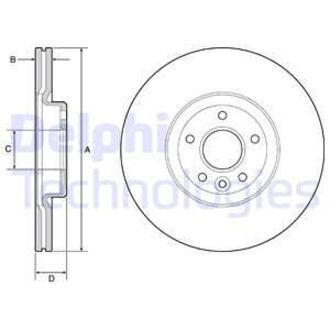 BG4056C Delphi Диск тормозной