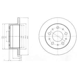 Тормозной диск Delphi BG4099