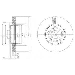 Диск гальмівний Delphi BG4119