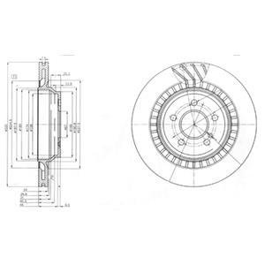 BG4144 Delphi Тормозной диск 2шт в упаковке