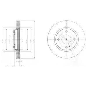 BG4170C Delphi Тормозной диск DL BG4170