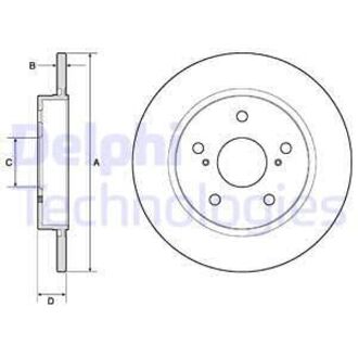 BG4183C Delphi Диск тормозной