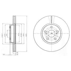 BG4277 Delphi Тормозные(тормозні) диски