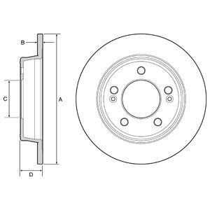 BG4559C Delphi Тормозной диск