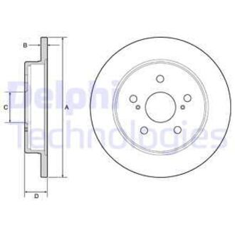Диск гальмівний Delphi BG4928C