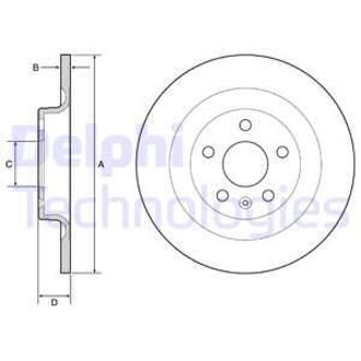 BG4950C Delphi Диск тормозной VOLVO S90, V90, XC60