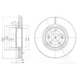 BG9016 Delphi Тормозной диск