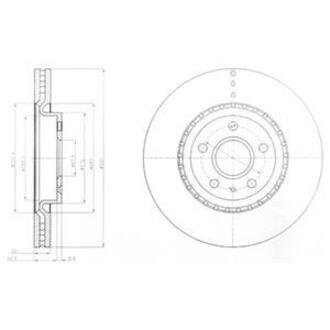 BG9068 Delphi Тормозные(тормозні) диски
