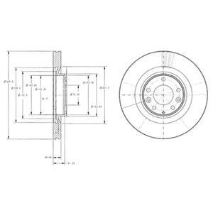 Гальмівний диск Delphi BG9104