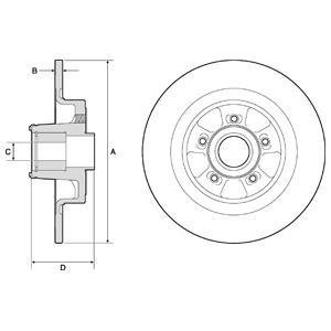 BG9133RS Delphi Диск тормозной с підшипником