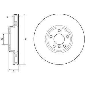 BG9155C Delphi Тормозной диск