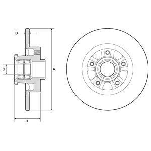 BG9190RSC Delphi Гальмвний диск с пдшипником