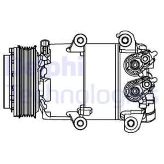 KOMPRESOR KLIM.FORD FOCUS III 12- Delphi CS20466 (фото 1)