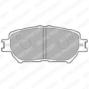 LP1738 Delphi Тормозные колодки, дискові