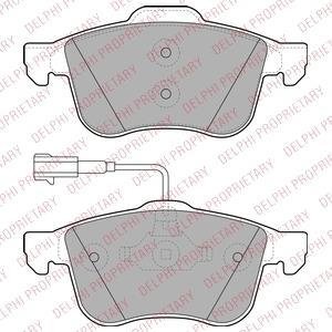Дисковые тормозные колодки компл. Delphi LP1959