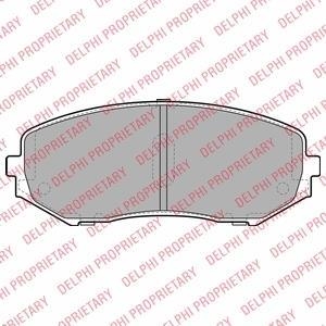 LP2001 Delphi Комплект гальмівних колодок с 4 шт. дисків